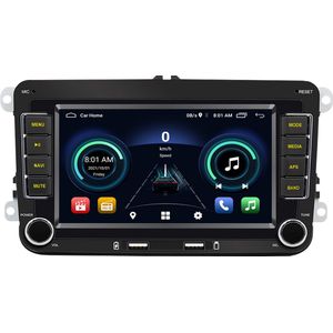 Boscer® Autoradio - Volkswagen, Skoda & Seat - Apple Carplay & Android Auto (Draadloos) - Android 11 - Navigatiesysteem - 7 Inch HD scherm - Achteruitrijcamera & Externe Microfoon