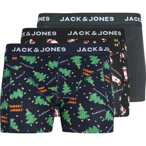 Jack & Jones Heren Plus Size Kerst Boxershorts Trunks JACHOLLY 3-Pack - Maat XXL