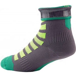 SealSkinz MTB Ankle with Hydrostop / Fietssok Antraciet Lime-XL (47-49)