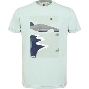Gabbiano T-shirt T Shirt Katoen Met Print 154532 599 Sea Green Mannen Maat - XL