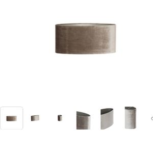 Light & Living - kap - Palata - bruin - textiel - E27 - 3845379
