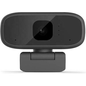 Webcam (720p) HD - Op computer - Webcam voor pc - Webcamera - Vergaderen - Werk & Thuis - USB - Microfoon - Windows & Mac