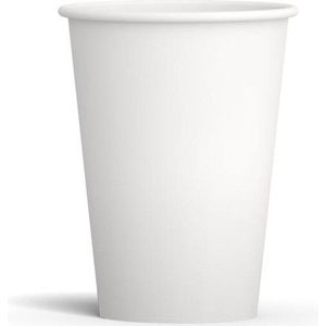 Koffiebeker Wit | Wit | 200ml | 100 stuks | Kartonnen beker | Papieren beker| Drinkbeker