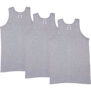 3 stuks onderhemd - SQOTTON® - King size -Grijs - 4XL/5XL