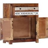 vidaXL Bijzetkastje - Bijzetkastjes - Bijzetkast - Accenttafel - Bijzetkast 60x30x75 cm massief sheeshamhout