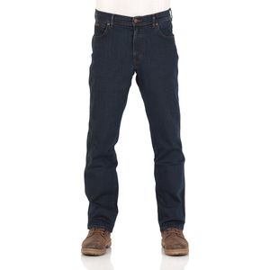 Wrangler Texas Low Stretch Blue Black Heren Regular Fit Jeans - Donkerblauw/Zwart - Maat 33/34