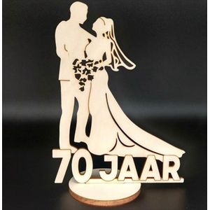 Voetstuk - 70 Jaar Samen - Huwelijk - Mijlpaal