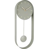Wandklok Pendulum Charm - Staal - Jungle Groen - 4,8x50x20cm