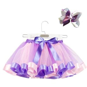 Jumada's - Feestelijke Regenboog Tutu voor Meisjes - Maat S (3 mnd - 2 jaar) - Inclusief Haarstrik - Perfect voor Party's en Dans - Kleurrijke Rok voor Meisjeskleding - Kinderkleding