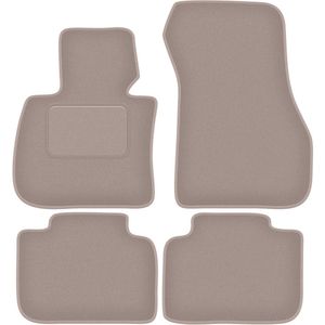 Beige velours vloermatten voor: BMW X1 F48 FL SUV (2015-)