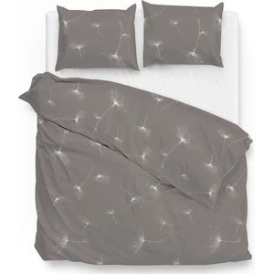 Zo! Home Wertz Dekbedovertrek - Lits-jumeaux - 260x200/220 cm - Dark Taupe