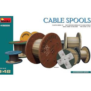 1:48 MiniArt 49008 Cable Spools for Diorama Plastic Modelbouwpakket
