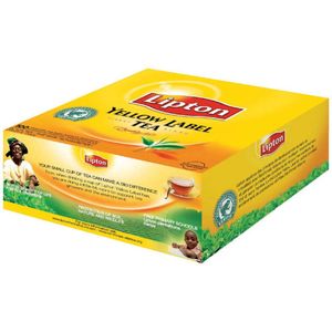 Thee Lipton Yellow label met envelop 100stuks