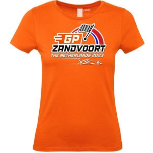 Dames T-shirt Teller GP Zandvoort The Netherlands 2023 | Formule 1 fan | Max Verstappen / Red Bull racing supporter | Oranje dames | maat L