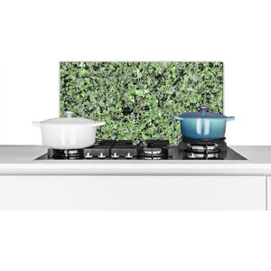 Spatscherm keuken 70x30 cm - Kookplaat achterwand Graniet - Groen - Zwart - Kristallen - Muurbeschermer - Spatwand fornuis - Hoogwaardig aluminium