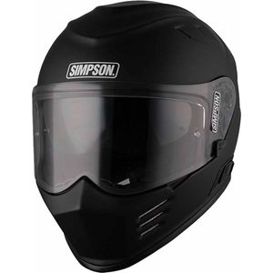 Simpson Helmet ECE22.06 Venom Matt Black XXL - Maat 2XL - Helm