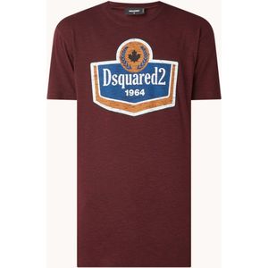 Dsquared2 Tshirt - Bordeaux rood - Maat M