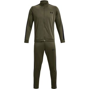 Under Armour UA Knit Track Suit Heren Trainingspak - Groen - Maat L