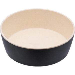 Beco Printed Bowls - Bamboe voerbak/waterbak voor honden - duurzaam & trendy - 5 Kleuren in 2 maten - Kleur: Grijs, Maat: Large - 1650 ml