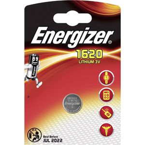 Energizer Lithium Knoopcel Batterij CR1620 3 V 1-Blister