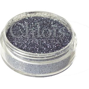 Chloïs Glitter Black Grey 20 ml - Chloïs Cosmetics - Chloïs Glittertattoo - Cosmetische glitter geschikt voor Glittertattoo, Make-up, Facepaint, Bodypaint, Nailart - 1 x 20 ml