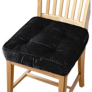 Stoelkussen, zitkussen met banden, stoelkussen voor binnen en buiten, zitverhoging, zitkussen, geschikt voor huis, tuin, kantoor en autostoelen (1 stuk)