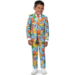 OppoSuits BOYS POKÉMON™ - Jongens Pak - Nintendo Game Pikachu Bulbasaur Squirtle Charmander Outfit - Meerkleurig - Maat EU 110/116