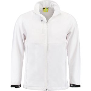 Lemon & Soda Softshell jacket voor heren in de kleur wit in de maat XL.
