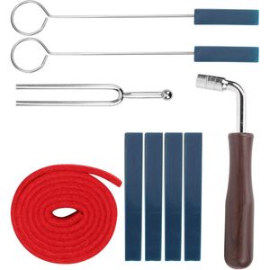 Professionele Piano Tuning Kit - Dempers Moersleutel Vork Hendel - Vilt Temperament Strip Kits - Reparatie Accessoires voor Pianostemmen met Stemapparaat .