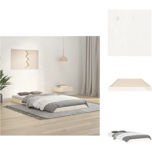 vidaXL Bed Grenenhout - Eenpersoons - 90 x 190 cm - Stabiel en Decoratief - Bed