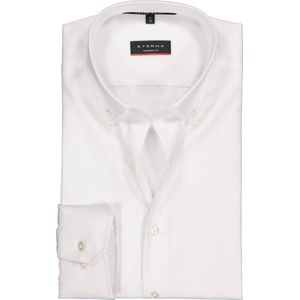 ETERNA modern fit overhemd - niet doorschijnend twill heren overhemd - wit - Strijkvrij - Boordmaat: 44