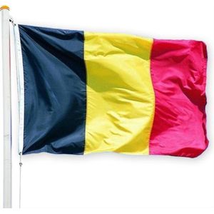 CHPN - Vlag - Vlag van België - Belgische vlag - Belgische Gemeenschap Vlag - 90/150CM - BE vlag - Vlag van België - Brussel - BE - 2 stuks - Zonder stok