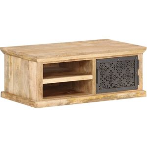 Medina Salontafel met deur 90x50x35 cm massief mangohout