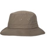 Hatland - Verkoelende UV Bucket hoed voor heren - Lykens Cooldown - Olijfgroen - maat M (57CM)