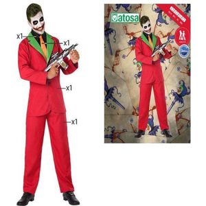 Kostuums voor Volwassenen Clown Joker Rood