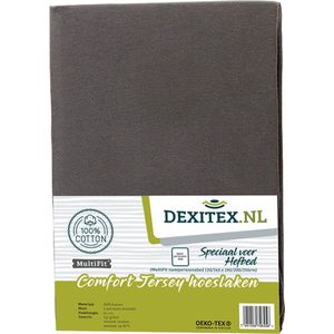 Dexitex 1 x Hoeslaken Antraciet / Geschikt voor Hefbed Camper