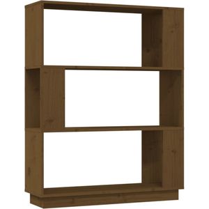 vidaXL Boekenkast 80x25x101 cm massief honingbruin Boekenkast - Hout - Grenenhout - Vintage - Industriële Boekenkast