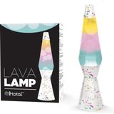 i-Total Lavalamp - Lava Lamp - Sfeerlamp - 40x9.2 cm - Glas/Aluminium - 30W - Bubbles - XL1780