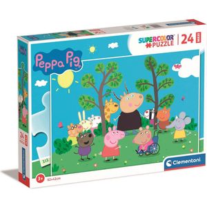 Clementoni - Peppa Pig Legpuzzel - Kinderpuzzel – Puzzel met 24 Stukjes - Vanaf 3 jaar