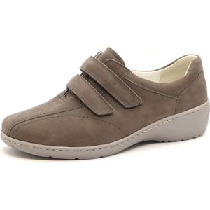 Waldläufer Dames Klittenbandschoen - 607302-191-088 Grijs - Wijdte K - Maat 8 (42)