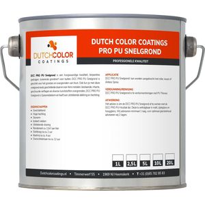 DCC PRO PU Snelgrond - 5L - RAL 9016 | Verkeerswit