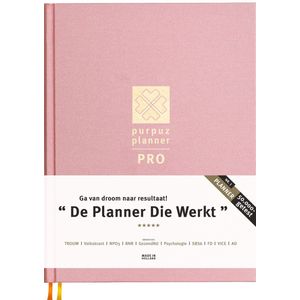Purpuz Planner PRO Weekplanner - Agenda - Ongedateerd - 24 weken - Doelen Planner