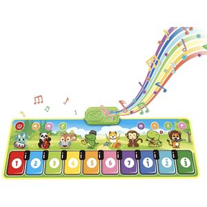MIRO® Muziekmat - Pianomat - Speelmat - Speelkleed - Dansmat - Speelgoed Voor Kinderen - 8 Instrument Geluiden - Educatief Speelgoed - Geschikt Voor Jongens & Meisjes