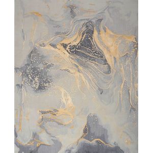 Vloerkleed Nourison Prismatic Grey Gold PRS28 - maat 236 x 297 cm