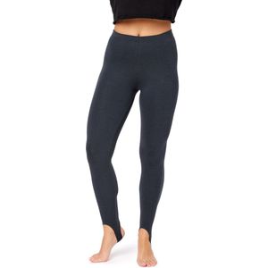 Bellivalini Dames Thermische Legging met Stijgbeugels - Sport - Vrijetijdsbroek - Lang - Sporbroek - BLV-BLV50-321-LE - Grafiet - M