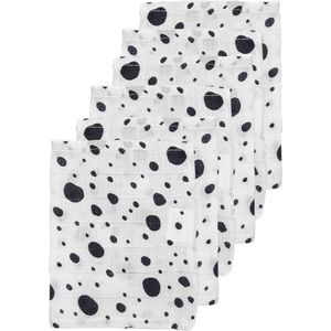 Meyco 6-pack monddoekjes dots zwart