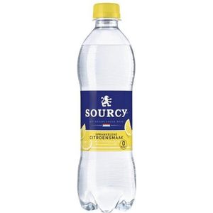 Sourcy Koolzuurhoudend mineraalwater citroen 50 cl per petfles, tray 6 flessen