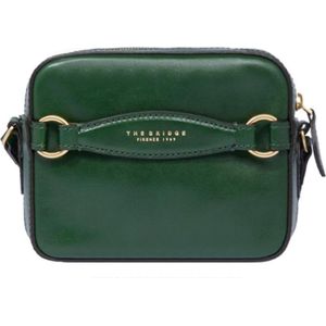 The Bridge Kleine Crossbodytas / Schoudertas Dames - Leer - Bettina - Groen