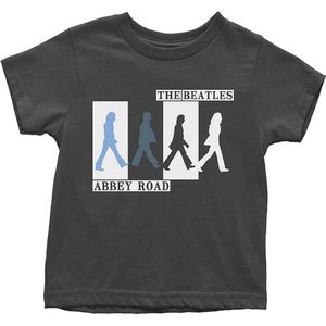 The Beatles - Abbey Road Colours Crossing Kinder T-shirt - 18 maanden - Zwart