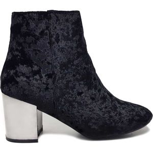 ZWARTE HOT KISS CHRISTIE VELVET ENKELLAARSJES - maat 38,5